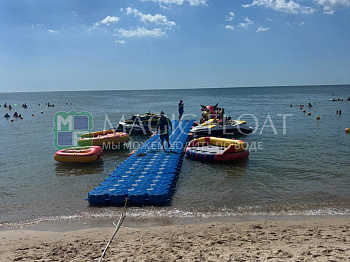 Jet ski dock at sea
